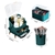SOGA Green Cosmetic Jewelry Storage Organiser Set Makeup Holder with Handle