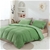 Dreamaker Corduroy Quilt Cover Set Super King Bed Jade Green