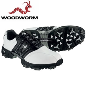 Woodworm Tour Mens Golf Shoes - White/Bl
