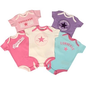 Converse Baby 5 Pack Bodysuits