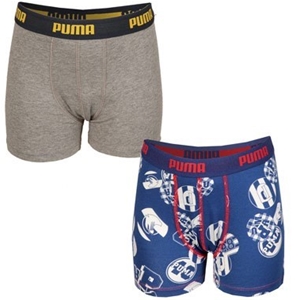 Puma Boys 2 Pack Buttons Boxer Shorts