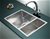 715x440mm Handmade SS Undermount / Topmount Kitchen Sink w/ Waste