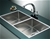 865x440mm Handmade SS Undermount / Topmount Kitchen Sink w/ Waste