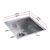 440x440mm Handmade Stainless Steel Undermount/Topmount Laundry Sink w/Waste