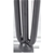 Set of 4 Industrial 3-Rod Retro Hairpin Legs 12mm Steel Bench - 11cm Black