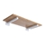20cm Floating Shelf Brackets Industrial Metal Shelving Supports 4-Pk- White