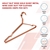 Adult 16.5" Rose Gold Shiny Metal Wire Coat Clothes Hangers (30pc per set)