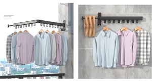 Foldable Wall Hanging Clothes Drying Rac