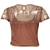 Glamorous Womens Mesh Embroidered Top with Cami