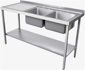 304 Grade Stainless steel Double sink bo