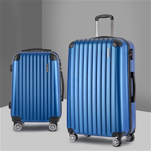 Wanderlite 2pcs Luggage Travel Suitcase 