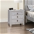 4 Pcs Bedroom Suite w/ Acacia in King White Ash Bed, Table & Dresser