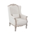 3SWing Chair Linen Oak Rolled Armrest +2S+1X Wing Chair Rolled Armrest Sofa