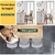 Bar Stools 2x Remy Kitchen Gas Lift Swivel Chair Vintage Grey ALFORDSON