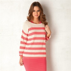 ClubL Womens Stripe Knit