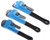 3 x BERENT Pipe Wrenches, 300mm, 250mm & 200mm. Buyers Note - Discount Fre