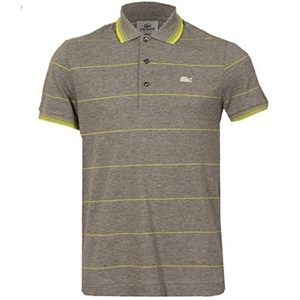 Lacoste Mens Tipped Striped Polo Shirt