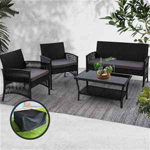 Gardeon 4 PCS Outdoor Furniture Lounge S