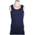 4 x Ribbed Cotton Navy Singlets Size L, Side Seamfree. Buyers Note - Disco