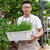 SOGA 49.5cm White Rectangular Planter with Holder Garden Decor Set of 5