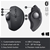 LOGITECH MX Ergo Plus Mouse with Advanced Tracking, Wireless/Bluetooth/USB.