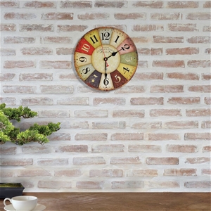 Large Colourful Wall Clock Kitchen Offic