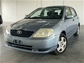 Unres 2003 Toyota Corolla Ascent ZZE122R Automatic Hatchback