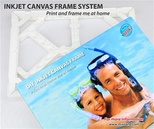 DIY Inkjet Canvas with Support Frame For