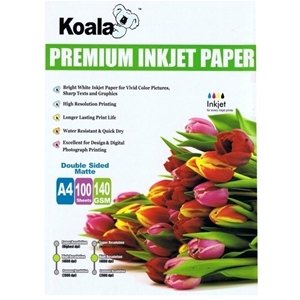 140g A4 DS Matte Paper (100 Sheets) For 