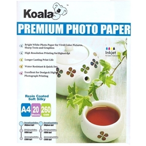 260g A4 RC Soft Silky Photo Paper (20 Sh