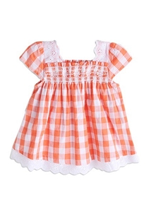 Pumpkin Patch Baby Girl's Smocked Gingha