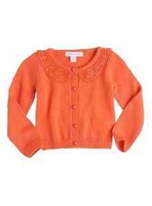 Pumpkin Patch Girl's Cardigan With Lace 