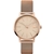 LACOSTE Women's 35mm Moon Analog Quartz Watch, Rose Gold Dial and Stainless