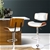 Artiss 2x Wooden Bar Stool Kitchen Chair Dining Pad Gas Lift 8045