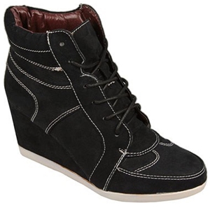 Timeless News Lace Up Wedge Trainer