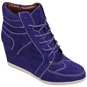 Timeless News Lace Up Wedge Trainer