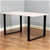 Square Shaped Table Bench Desk Legs Retro Industrial Design Fully Welded