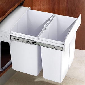 Pull Out Bin Kitchen Double Dual Slide G