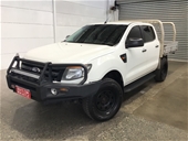 2012 Ford Ranger XL 4X4 PX T/Diesel Manual Crew Cab Chassis
