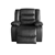 Single Seater Recliner Sofa Chair In Faux Leather Lounge Armchair in Black