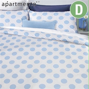 Apartmento Spot Blue Double Quilt Cover 