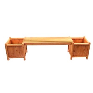 179cm x 40cm Wooden Planter Bench w 2 Pl