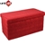 UniGift Folding Storage Double Ottoman: Red