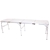 Portable Folding Table, White and Grey, 2.4m