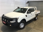 2014 Ford Ranger XL 4X4 PX Turbo Diesel AT Crew Cab Chassis