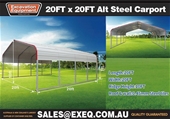Unused 2023 20ft x 20ft Carports – Toowoomba