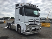 2017 Mercedes Actros 2658 6 x 4 Prime Mover Truck