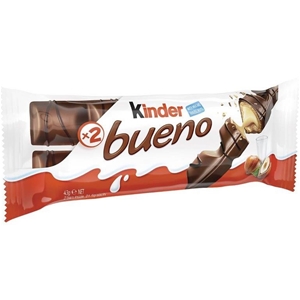 38 x KINDER Bueno Chocolate Bars, 43g.