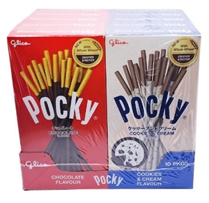 3 x GLICO Pocky Variety 10pk, Chocolate 