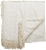 MEDALLION Chenille Bedspread, King, Ivory, 100% Cotton. NB: Minor Use.